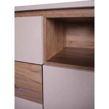 Komoda RIVERO RIVK01 šedá/dub tmavý 7