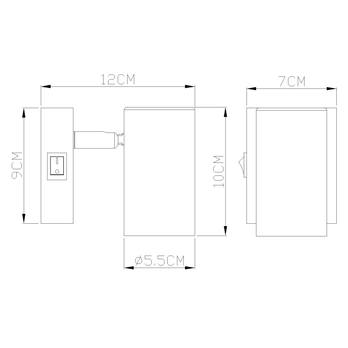 Bodové svítidlo ROBBY 1 černá/šedá 4