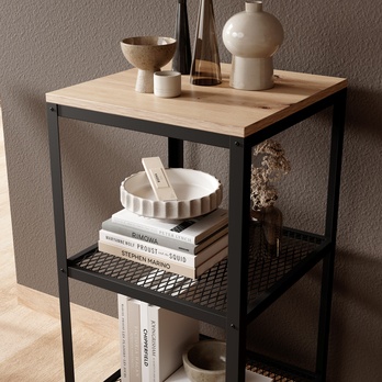 Regál ROLIN černá/dub artisan 2