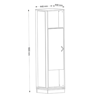 Předsíňová sestava ROLL ořech 8