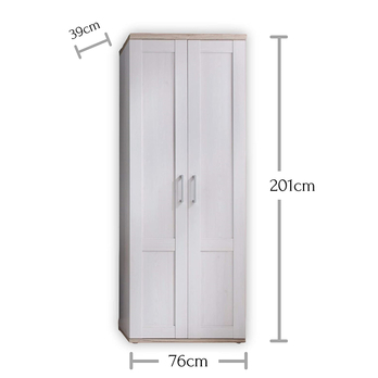 Předsíňová skříň ROMANCE 70-015 modřín/dub sanremo 7