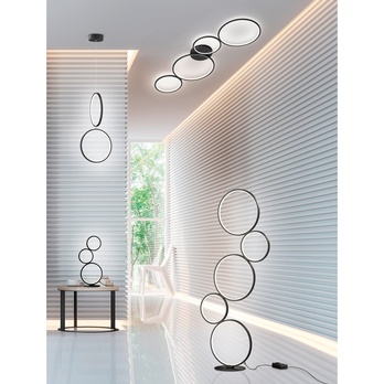 Stropní LED svítidlo RONDO černá 1