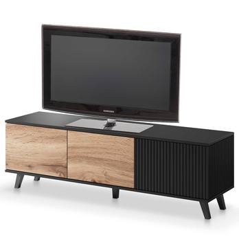 TV komoda RONDUM dub wotan/černá, šířka 150 cm 3