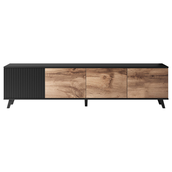 TV komoda RONDUM dub wotan/černá, šířka 200 cm 6