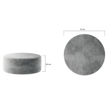 Taburet ROSCO šedá 3