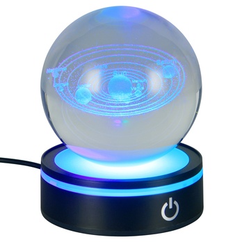 Stolní lampa ROSEBUD 2 černá/průhledná 1