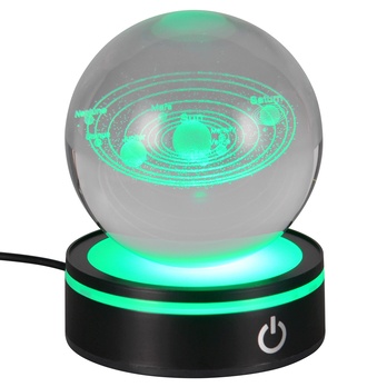 Stolní lampa ROSEBUD 2 černá/průhledná 2