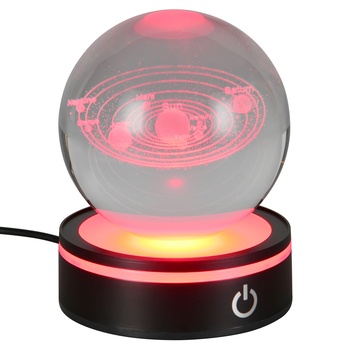 Stolní lampa ROSEBUD 2 černá/průhledná 3