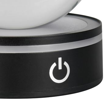 Stolní lampa ROSEBUD 2 černá/průhledná 4