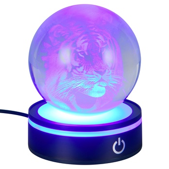 Stolní lampa ROSEBUD 3 černá/průhledná 2