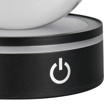 Stolní lampa ROSEBUD 3 černá/průhledná 4
