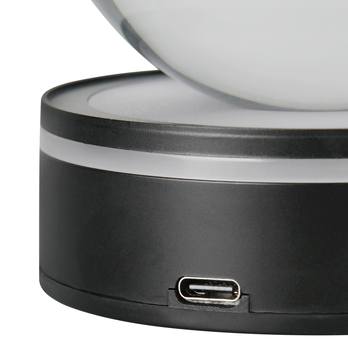 Stolní lampa ROSEBUD 3 černá/průhledná 5
