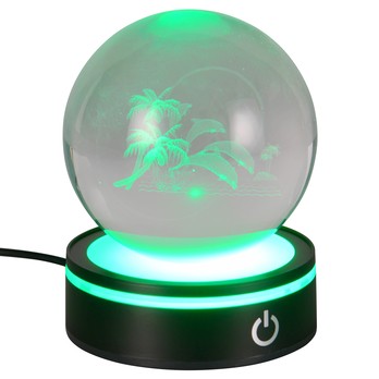 Stolní lampa ROSEBUD černá/průhledná 2