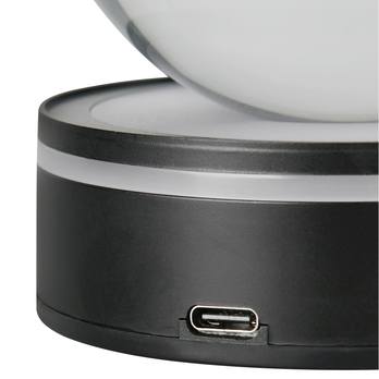 Stolní lampa ROSEBUD černá/průhledná 5