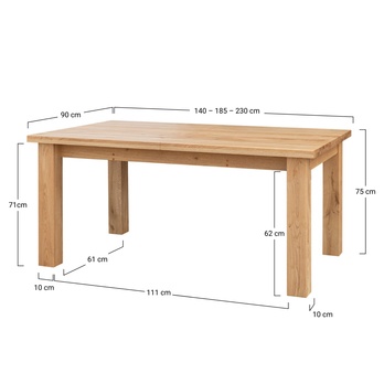 Jídelní stůl ROSSI dub, 140x90 cm 19
