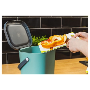 Koš na tříděný odpad ROTHO ALBULA 3 zelená/antracitová, 6 L 2