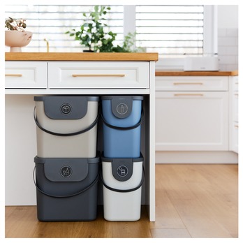Koš na tříděný odpad ROTHO ALBULA cappuccino/antracitová, 40 L 1