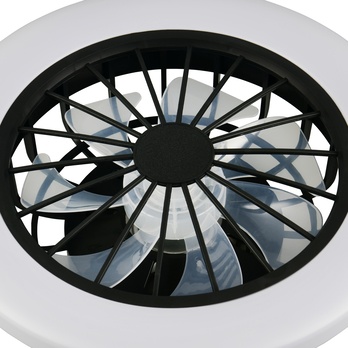 Stropní LED svítidlo s ventilátorem ROTSUND černá 3