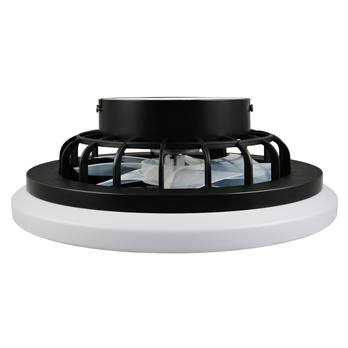Stropní LED svítidlo s ventilátorem ROTSUND černá 5