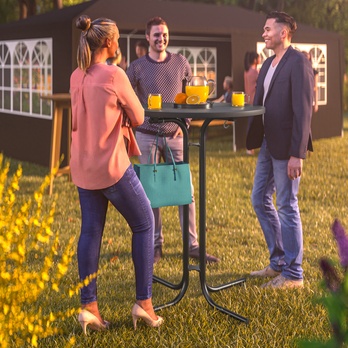 Barový stůl ROUND 2 šedá 1