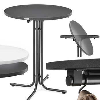 Barový stůl ROUND 2 šedá 3