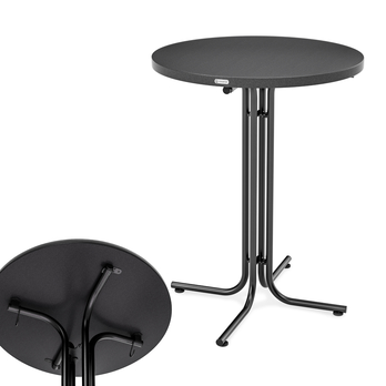 Barový stůl ROUND 2 šedá 5