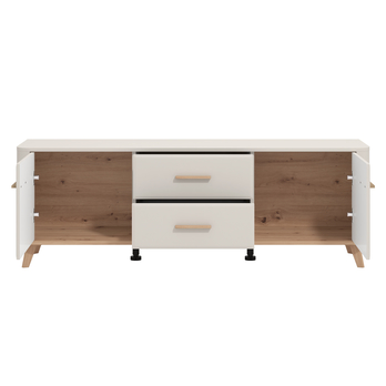 TV komoda ROWEN kašmírová/dub artisan, šířka 154 cm 2