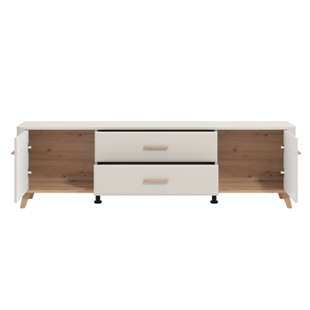 TV komoda ROWEN kašmírová/dub artisan, šířka 180 cm 2