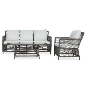 Zahradní set ROXA hnědá/krémová 3