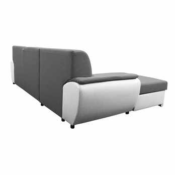 Sedací souprava ROYAL MINI levá, šedá/bílá 4