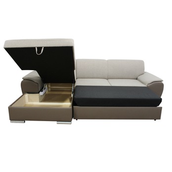 Sedací souprava ROYAL MINI levá, světle hnědá 3
