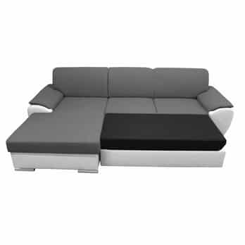 Sedací souprava ROYAL MINI levá, šedá/bílá 2