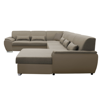 Sedací souprava ROYAL U pravá, světle hnědá 4