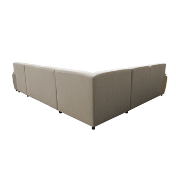 Sedací souprava ROYAL U pravá, světle hnědá 5