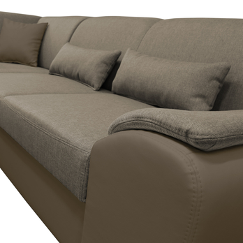 Sedací souprava ROYAL U levá, světle hnědá 6