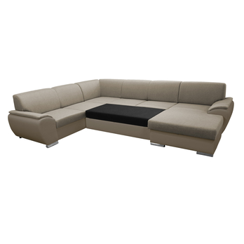 Sedací souprava ROYAL U pravá, světle hnědá 2