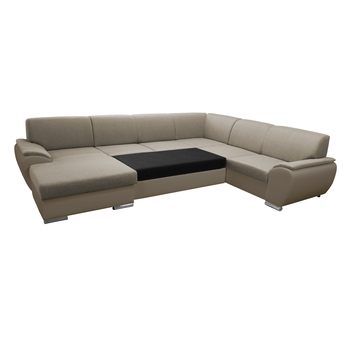 Sedací souprava ROYAL U levá, světle hnědá 2