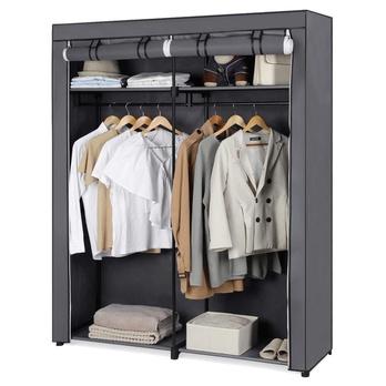 Látková skříň RYG02 šedá 2