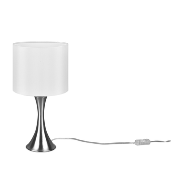 Stolní lampa SABIA nikl/bílá 1