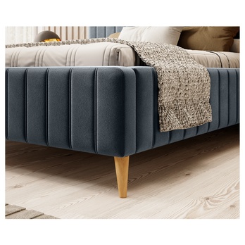 Postel SAGA 1 tmavě šedá, 160x200 cm 3