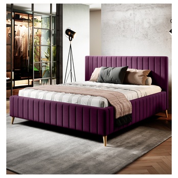 Postel SAGA 1 fialová, 140x200 cm 1