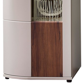 Vitrína SAIGON ořech/barva čedič 3