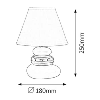 Stolní lampa SALEM černá 2