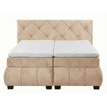 Polohovací postel s matrací a topperem SALENA béžová, 160x200 cm 3