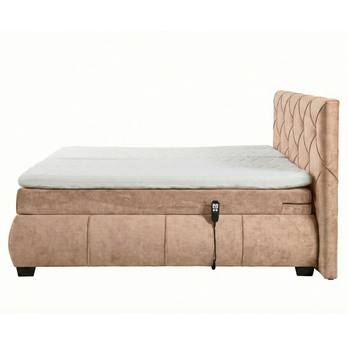 Polohovací postel s matrací a topperem SALENA béžová, 180x200 cm 4