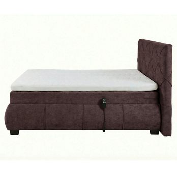 Polohovací postel s matrací a topperem SALENA kaštanová, 120x200 cm 4