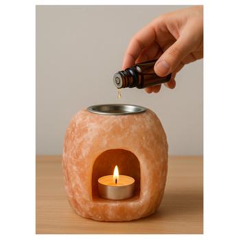 Solná lampa SALTOR oranžová 1