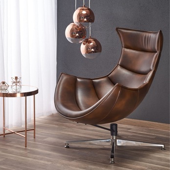Designové křeslo SALVADOR tmavě hnědá 1