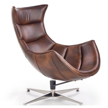 Designové křeslo SALVADOR tmavě hnědá 3