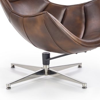 Designové křeslo SALVADOR tmavě hnědá 6